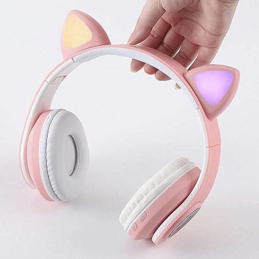AUDIFONOS INALAMBRICOS CON OREJAS DE GATO QC-11