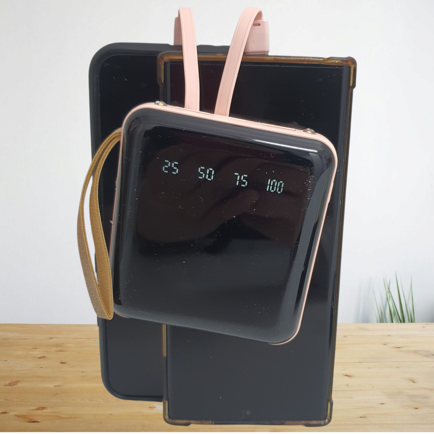 POWERBANK PORTATIL CON CABLES INTEGRADOS