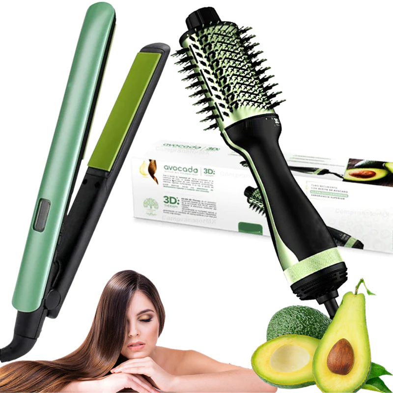 COMBO 2 EN 1 PLANCHA DE PELO Y PEINE  SN-001