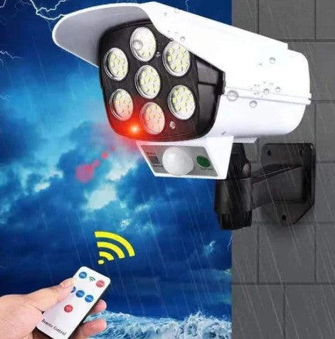 LAMPARA SOLAR TIPO CAMARA DE VIGILANCIA