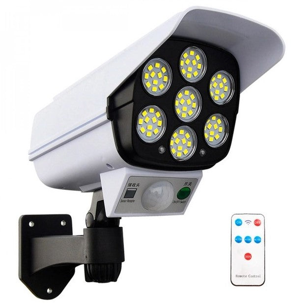 LAMPARA SOLAR TIPO CAMARA DE VIGILANCIA