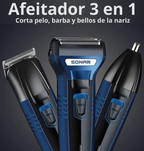MAQUINA AFEITADORA SONAR 3 EN 1