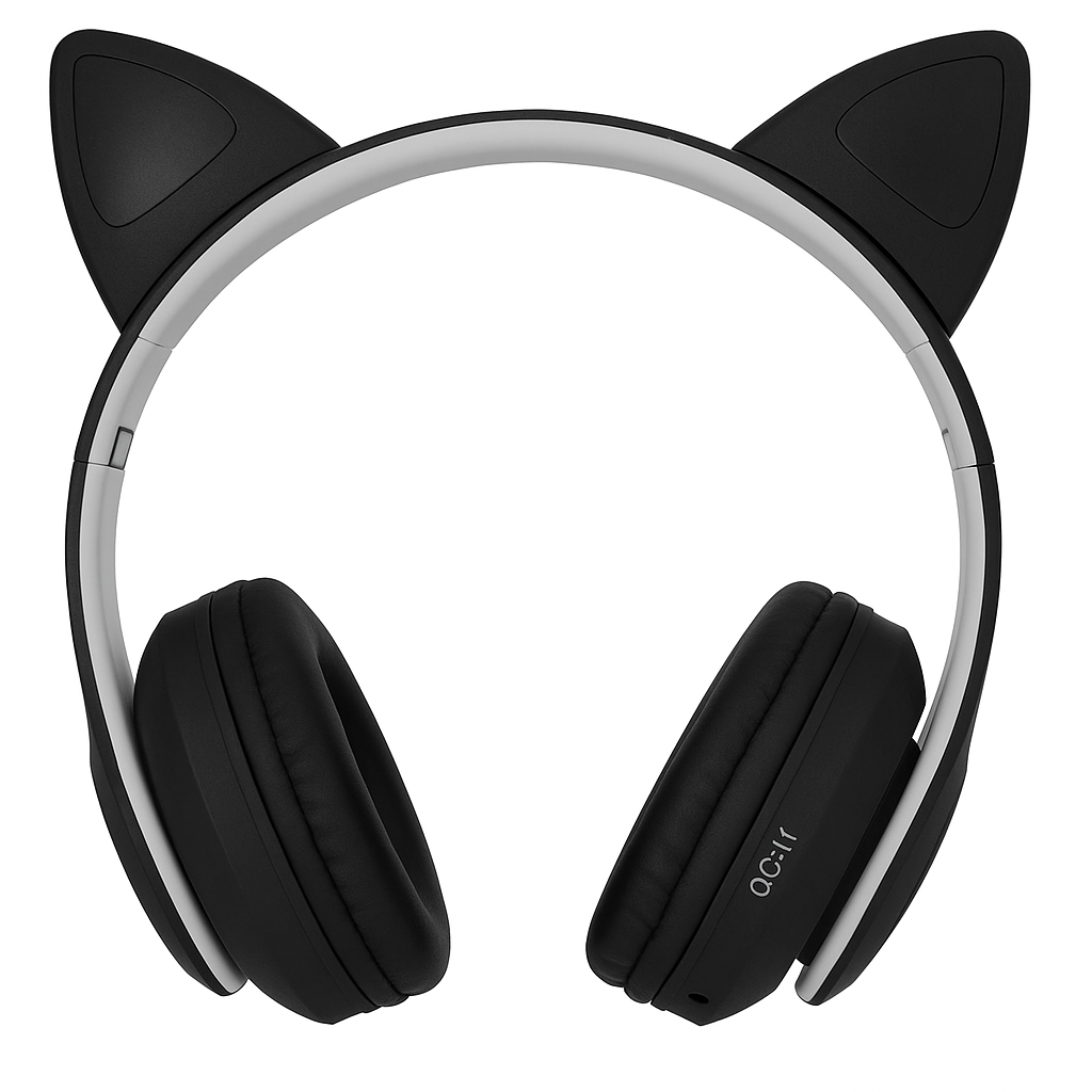 AUDIFONOS INALAMBRICOS CON OREJAS DE GATO QC-11