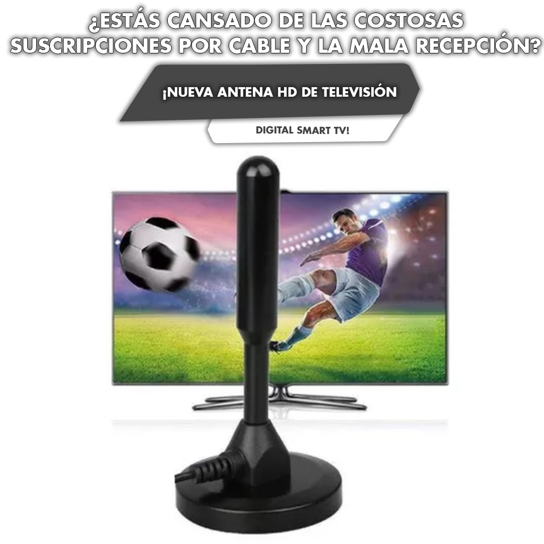 ANTENA HD DE TELEVISIÓN DIGITAL SMART TV