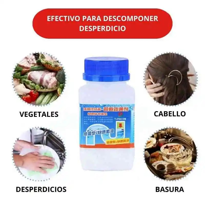 POLVO DESTAPADOR DE TUBERIAS